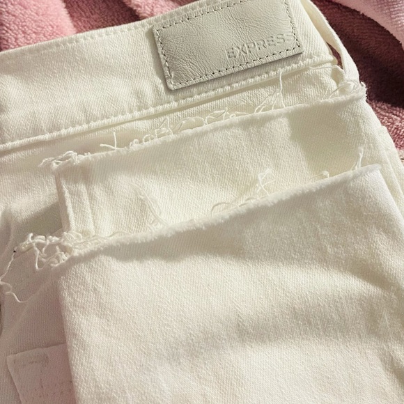 Express Cropped White Legging High Rise - Picture 4 of 5